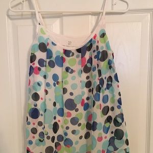 NY&C Tank top with lace overlay on front